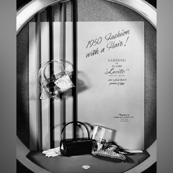 Antique Lucite Box Handbag c.1945-50 - Picture 12 of 16